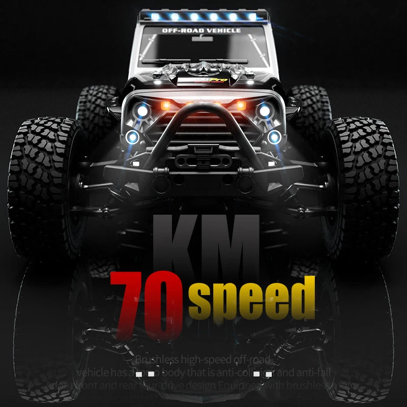 WLtoys 1 16 4WD Brushless RC Car High Speed 70KMH Off Road Climbing Toy For RC Enthusiasts