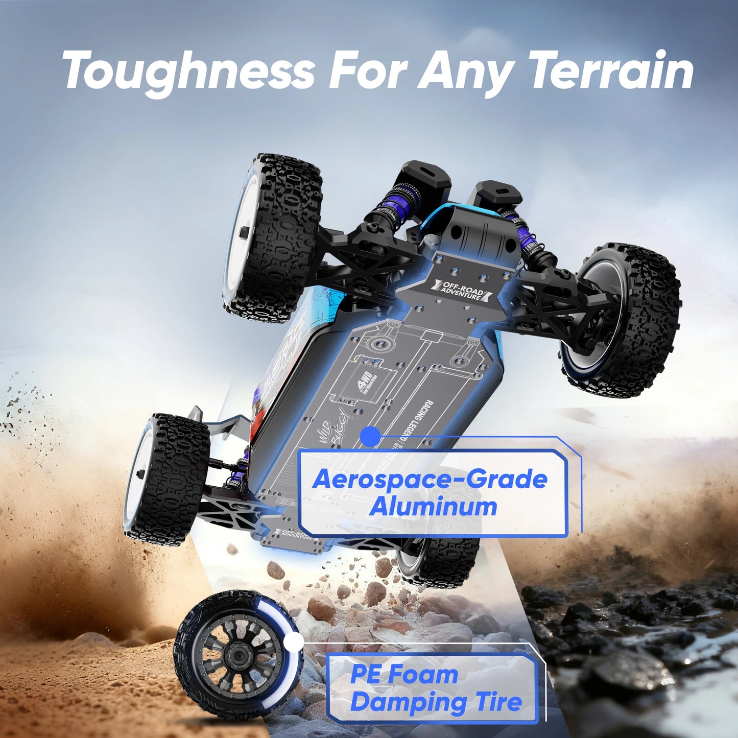 JIUSI WB 12 Pro 1/12 Brushless RC Car For Adults 50 MPH Off Road 4X4 RTR All Terrain Buggy