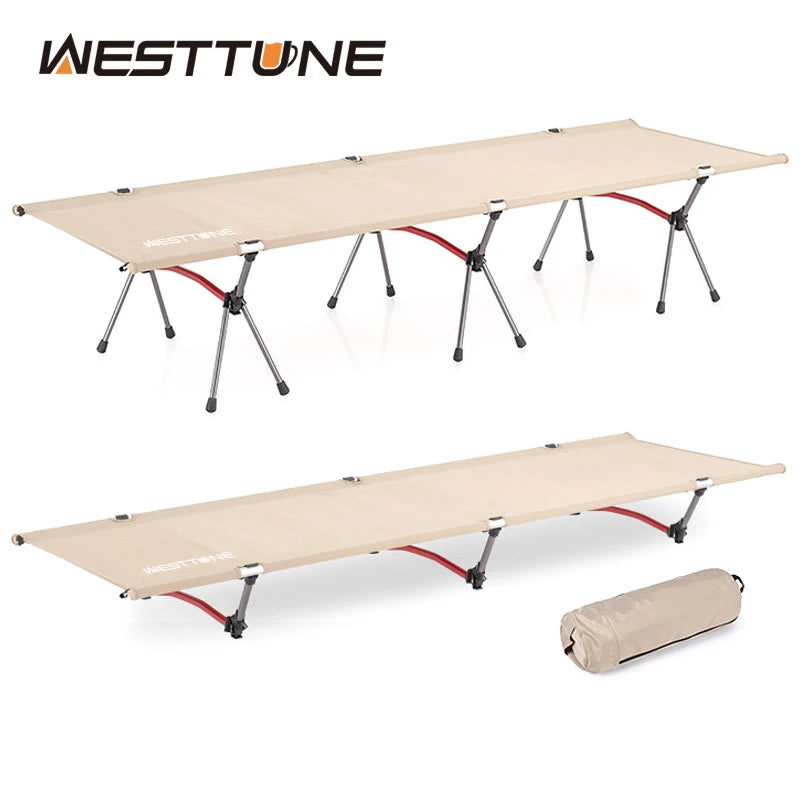 Westtune Ultra Light Aluminum Alloy Portable Folding Marching Bed Camping