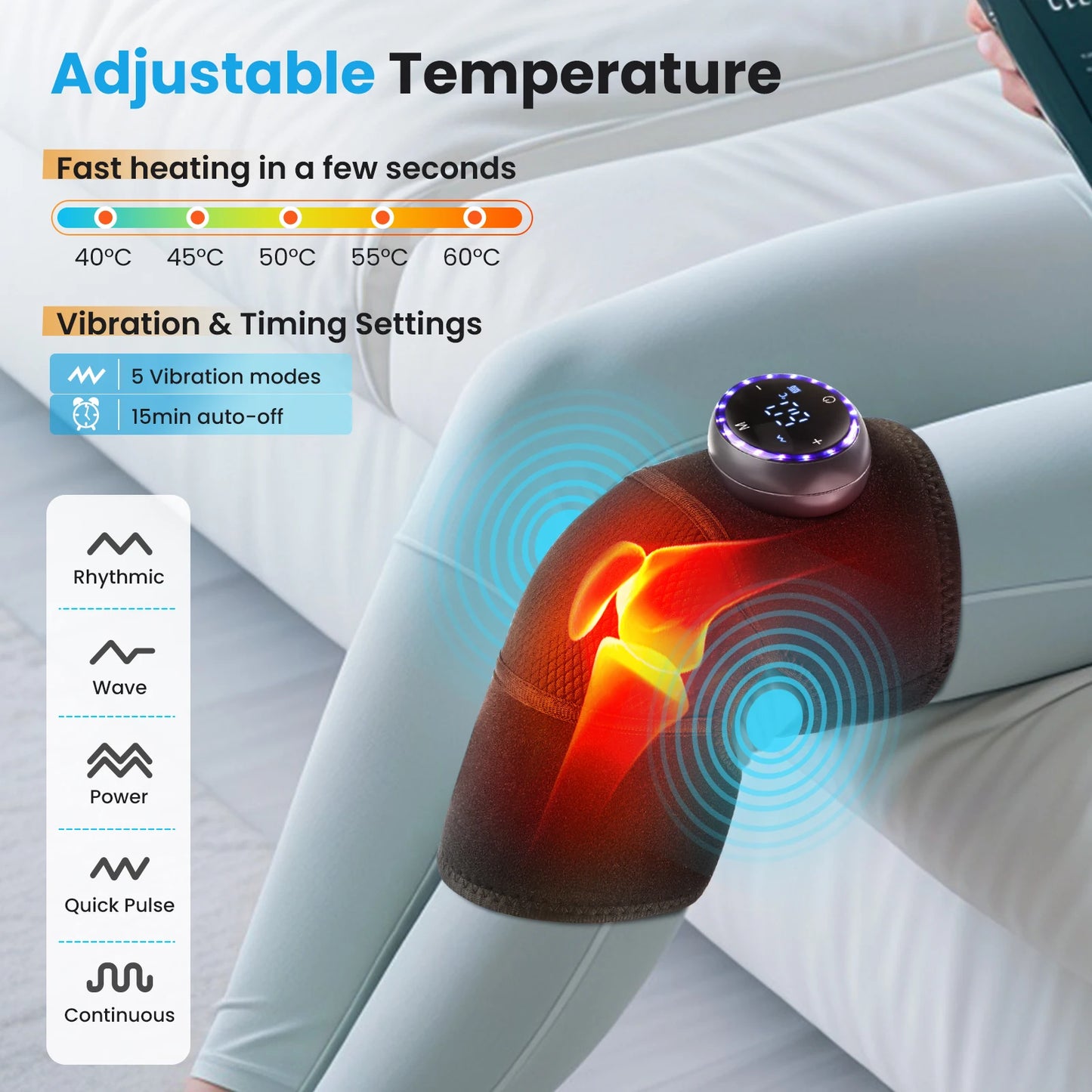 Hailicare Intelligent Electric Heating Knee Joint Protector With Vibration