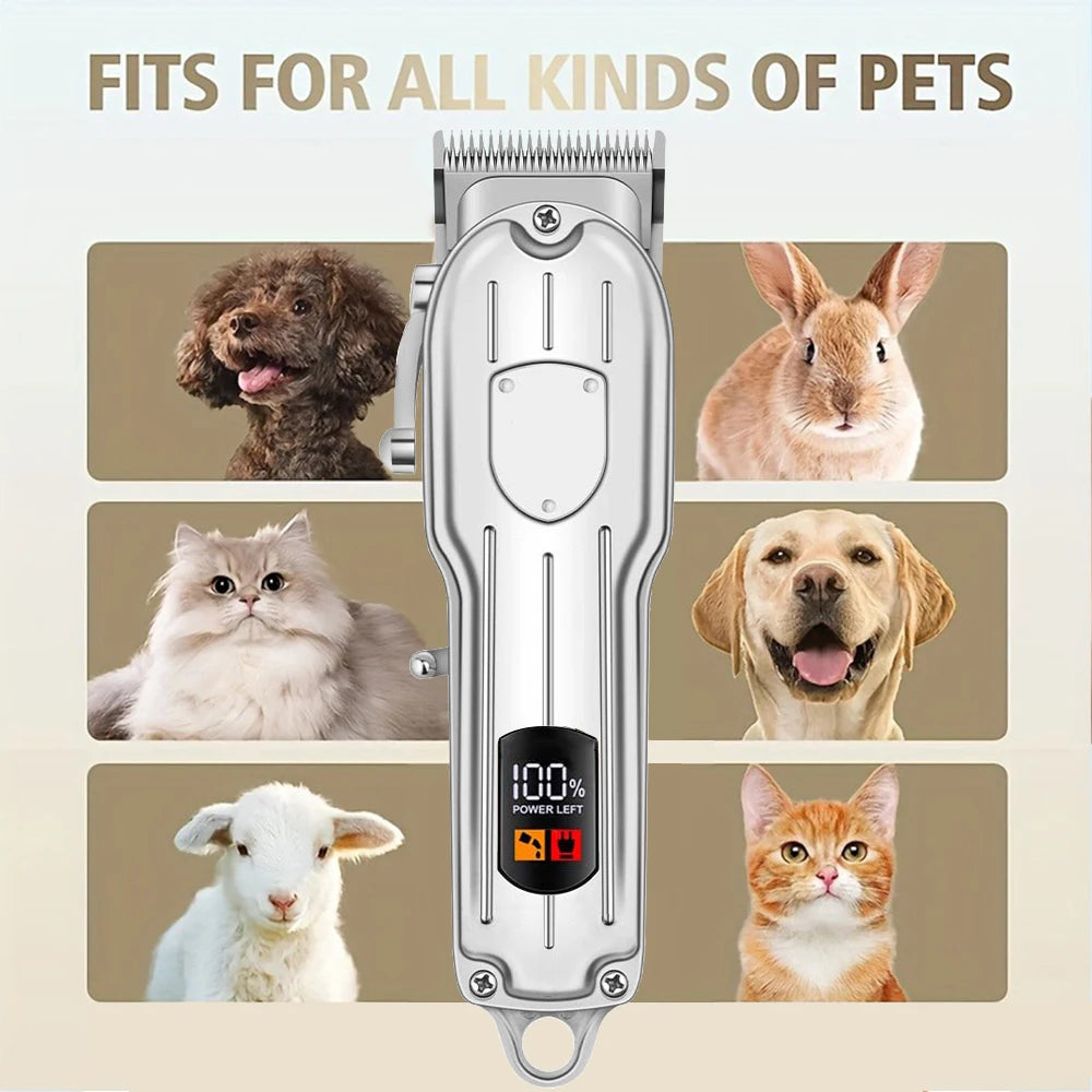 Shuyu Rechargeable Pet Hair Clipper For Cats And Dogs LED