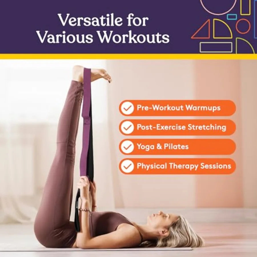Premium Durable Yoga Strap For Stretching And Flexibility Training
