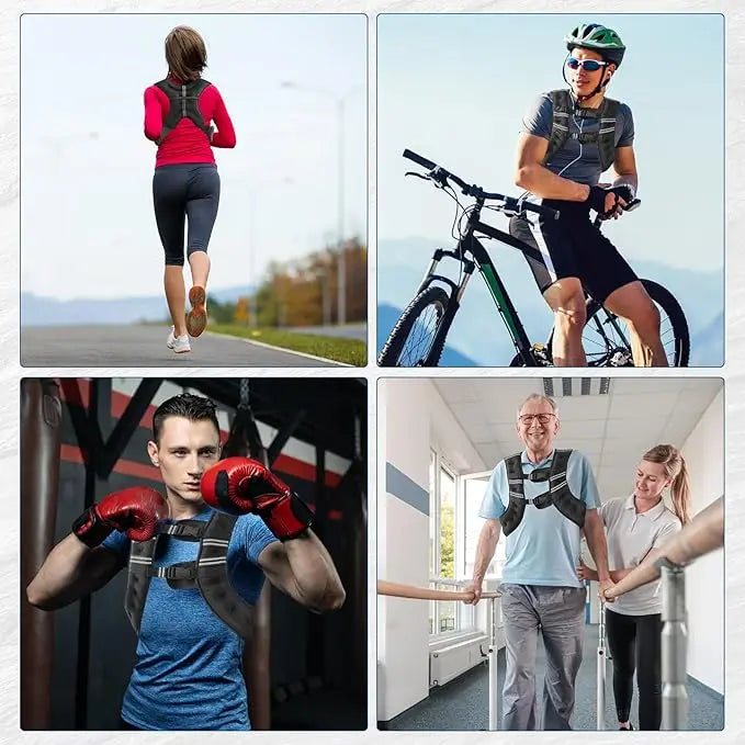 Weighted Vest for Men Women Kids, 12 16 20 25 30 Lbs Weights Included, Workout Equipment Strength Training Weight Vest for Training Workout, Jogging, Cardio, Walking