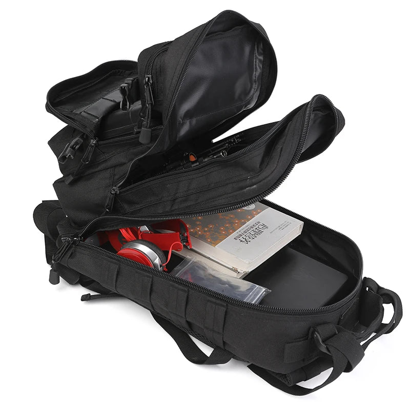 LQARMY Tactical Backpack Molle Assault Rucksack For Camping Hiking Travel