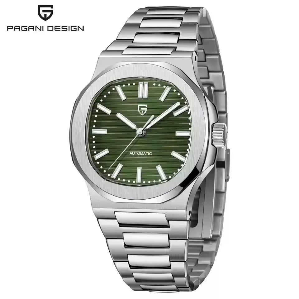 PAGANI DESIGN New Sporty Elegance Mechanical Watch Stainless Steel Luminous Man Watch Sapphire Seagull ST16 Movt Men's Watches