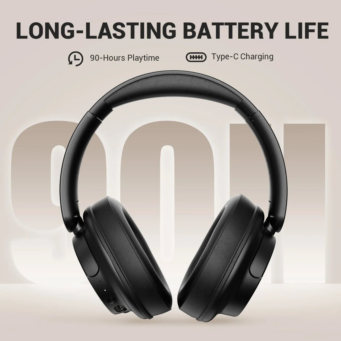 Oneodio SuperEQ V16 Wireless Bluetooth Over Ear Headphones With Mic