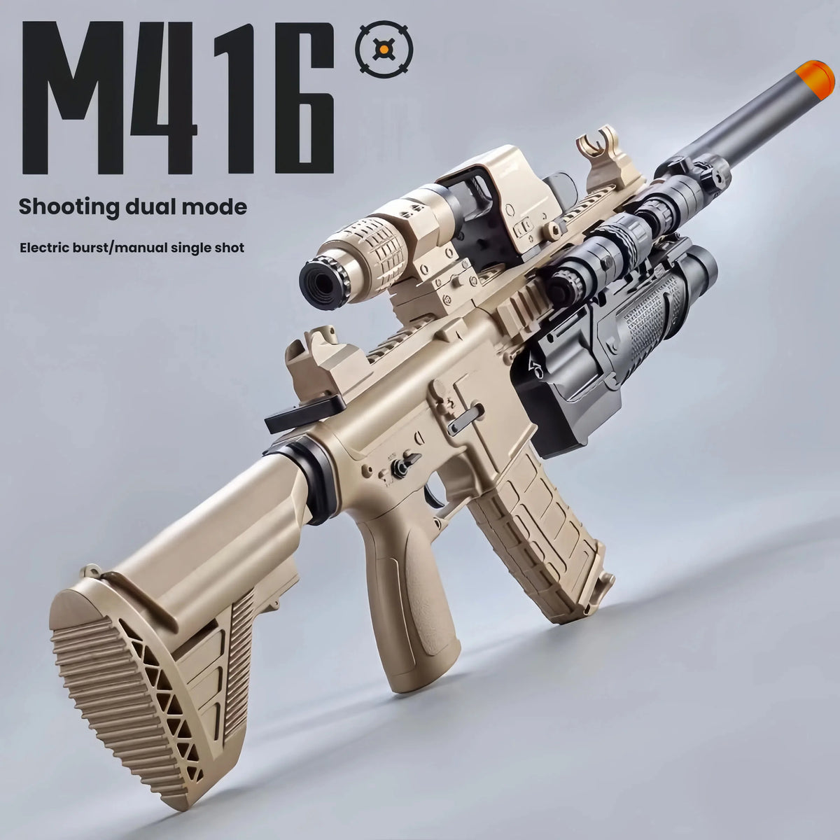 M416 Electric Orbeez Gel Blaster Toy Gun for Outdoor Play