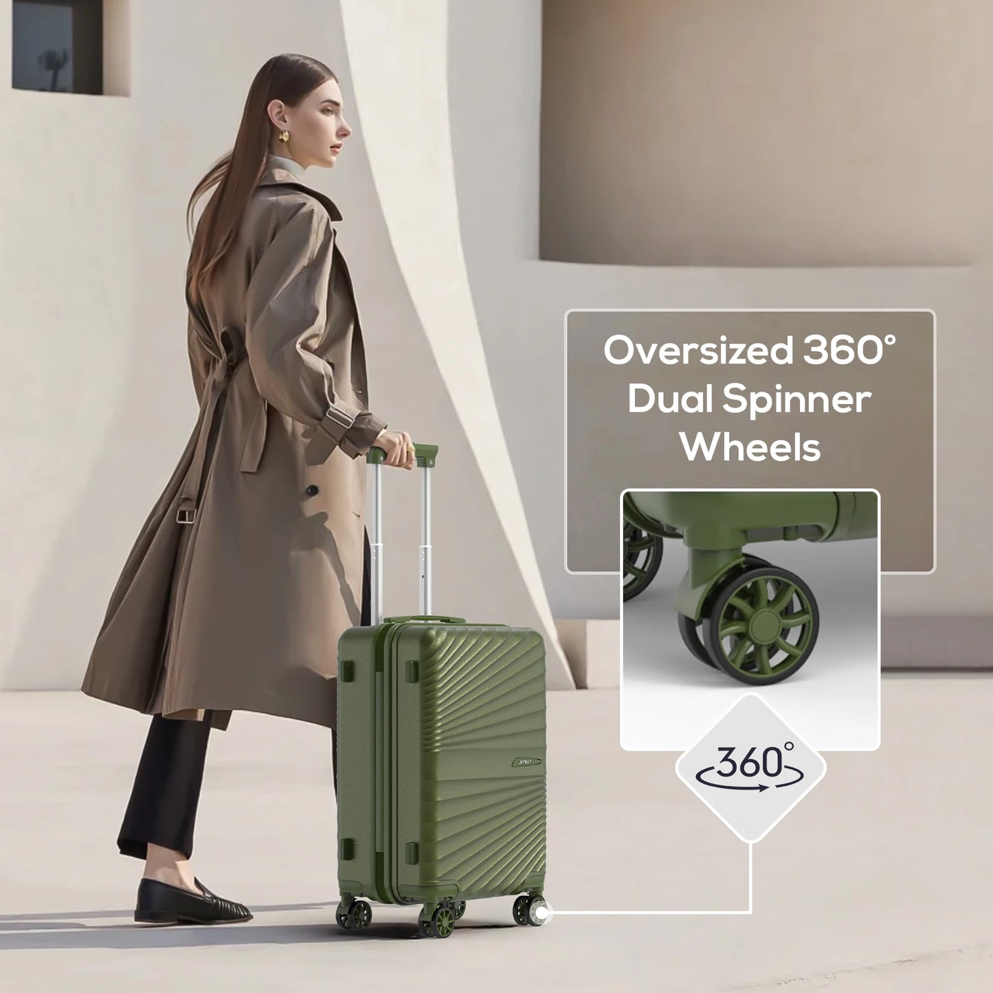 Joyway 6 Piece Travel Luggage Set with Expandable Spinner Wheels