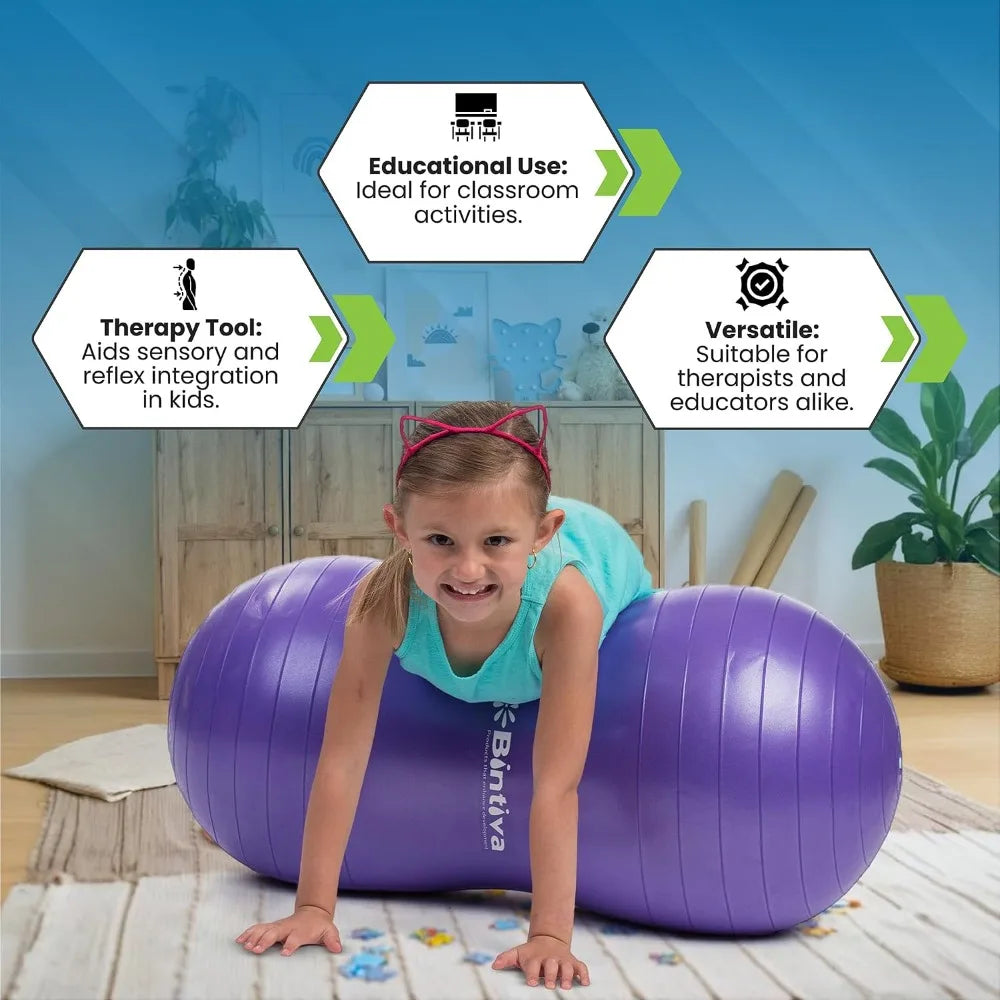 Peanut Fitness Ball For Physical Therapy Yoga And Mobility