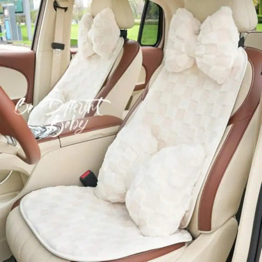 4 Pack Car Neck Pillow And Lumbar Support Cushion Bundle