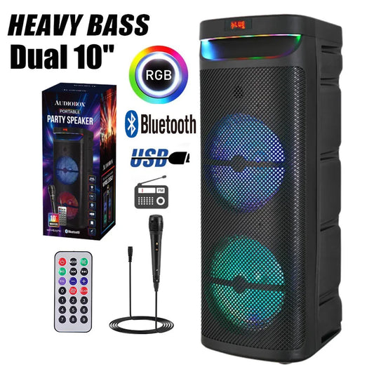 CURUK 3000W Portable Bluetooth Party Speaker Subwoofer Heavy Bass