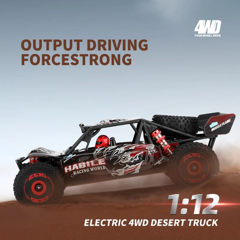 WLtoys 124016 RC Car Remote Control High Speed 75kmh 4WD Off Road Electric Truck For Kids Durable Racing Toy