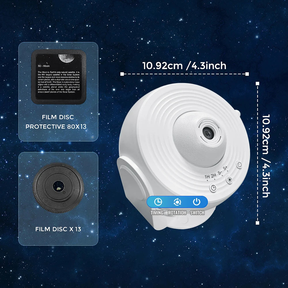 Aiopp 13 In 1 Star Projector Galaxy Planetarium Night Light For Bedroom