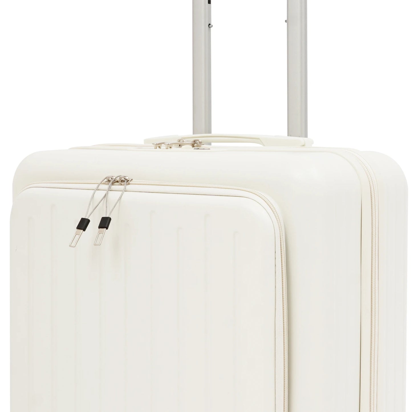 Lightweight ABS Carry On Luggage With Front Compartment TSA Lock