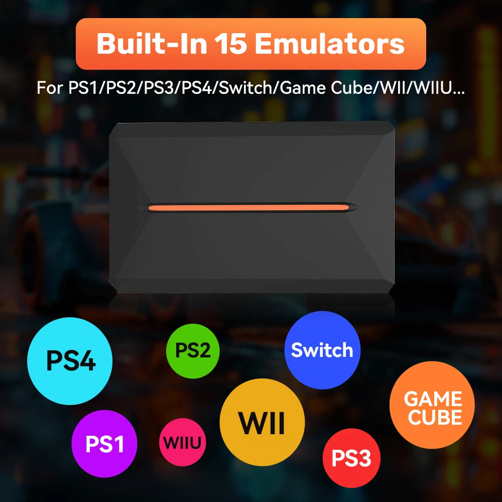 JMachen Launchbox 500GB Gaming Emulator For PS4 Switch PS3 PS2 Wii U