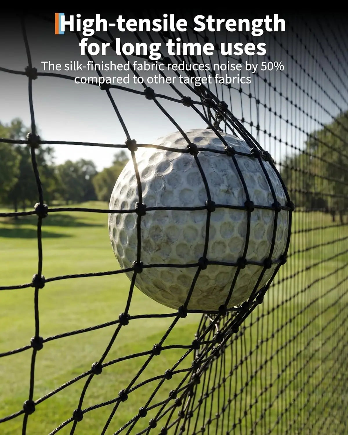 HiMISS Golf Practice Net 10x7.5ft Heavy Duty Swing Chipping Trainer for Backyard Golfers with Aim Cloth Carry Bag