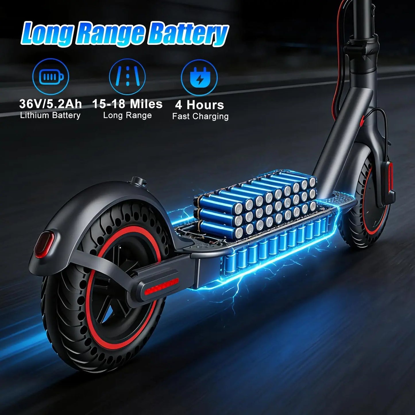 OBX 500W Folding Electric Scooter With App Control And Long Range