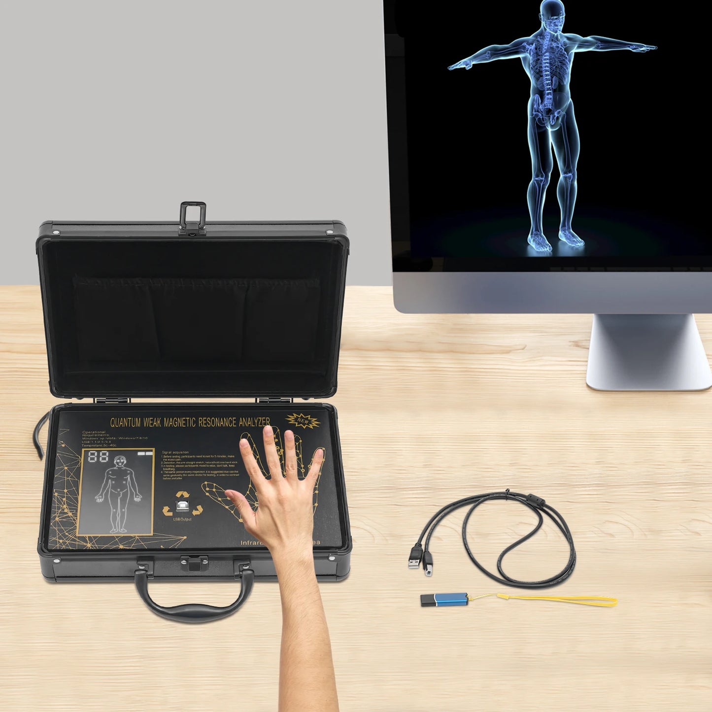 Bymaocar Quantum Magnetic Body Scanner Health Analyzer