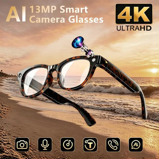 AI Smart Glasses 13MP True 4K Photoshoot And 2K Video