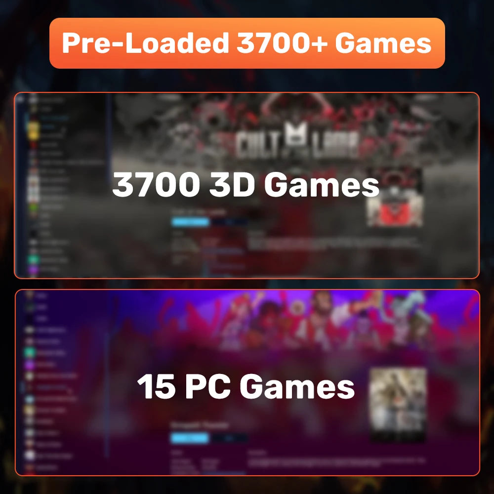 JMachen Launchbox 500GB Gaming Emulator For PS4 Switch PS3 PS2 Wii U
