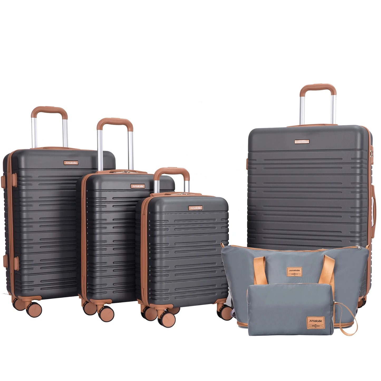 TRIPCOMP Luggage Set With Double Spinner Wheels And TSA Lock