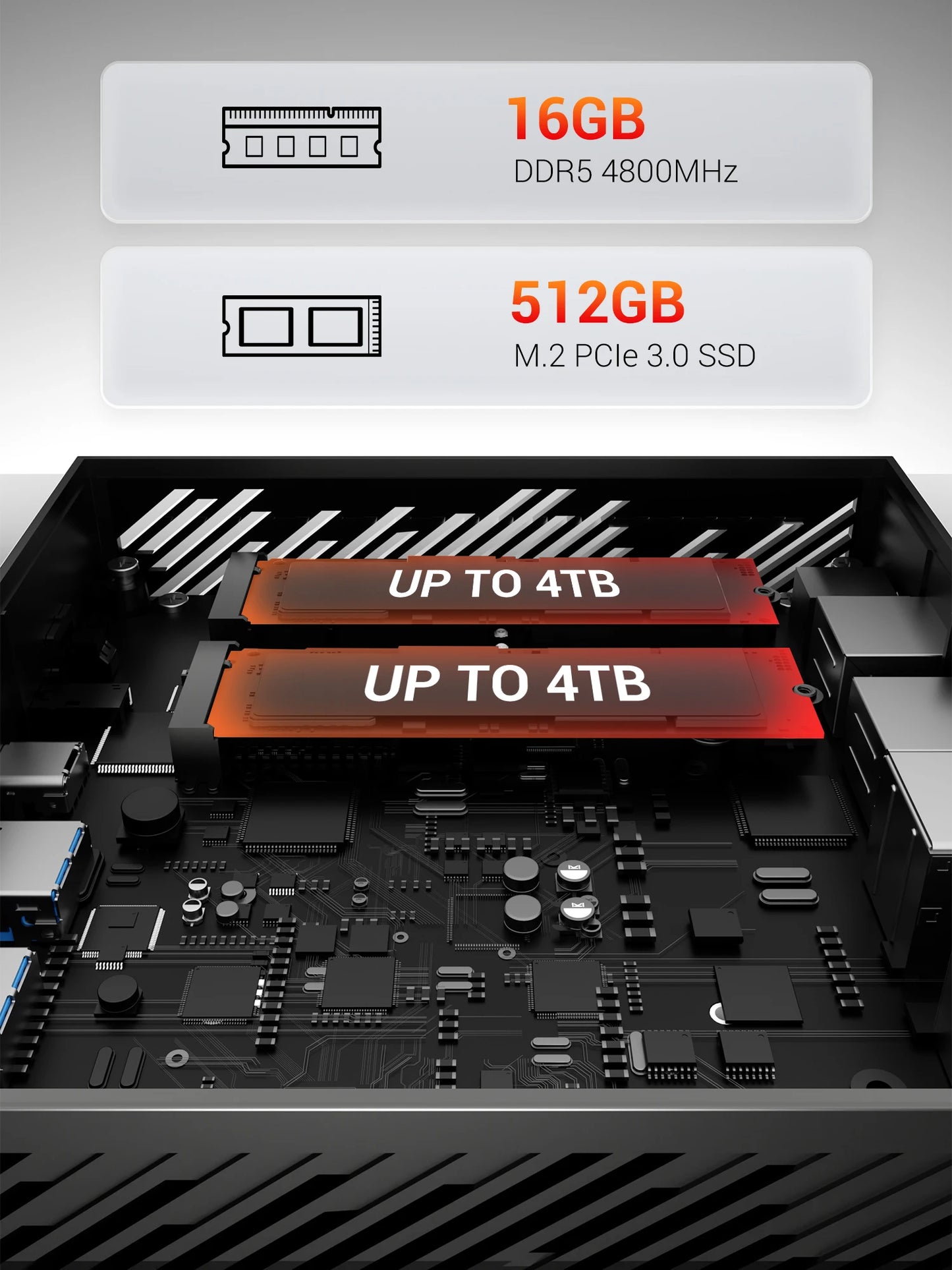 Firebat AM02 Mini PC Ryzen 6600H 16GB RAM 512GB SSD