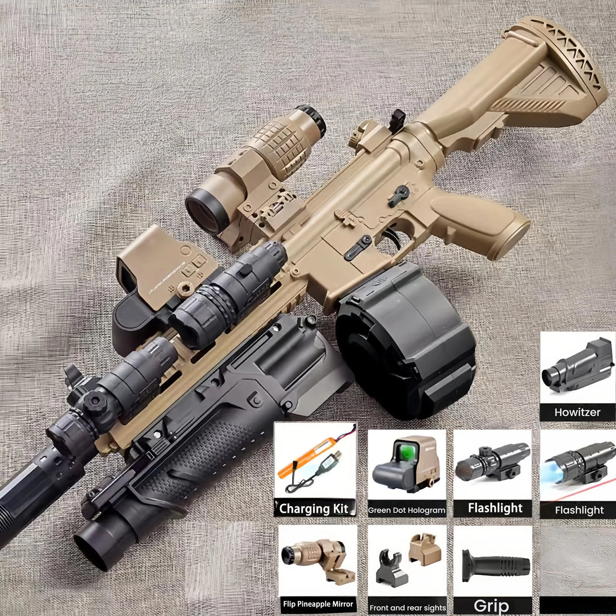 M416 Electric Orbeez Gel Blaster Toy Gun for Outdoor Play