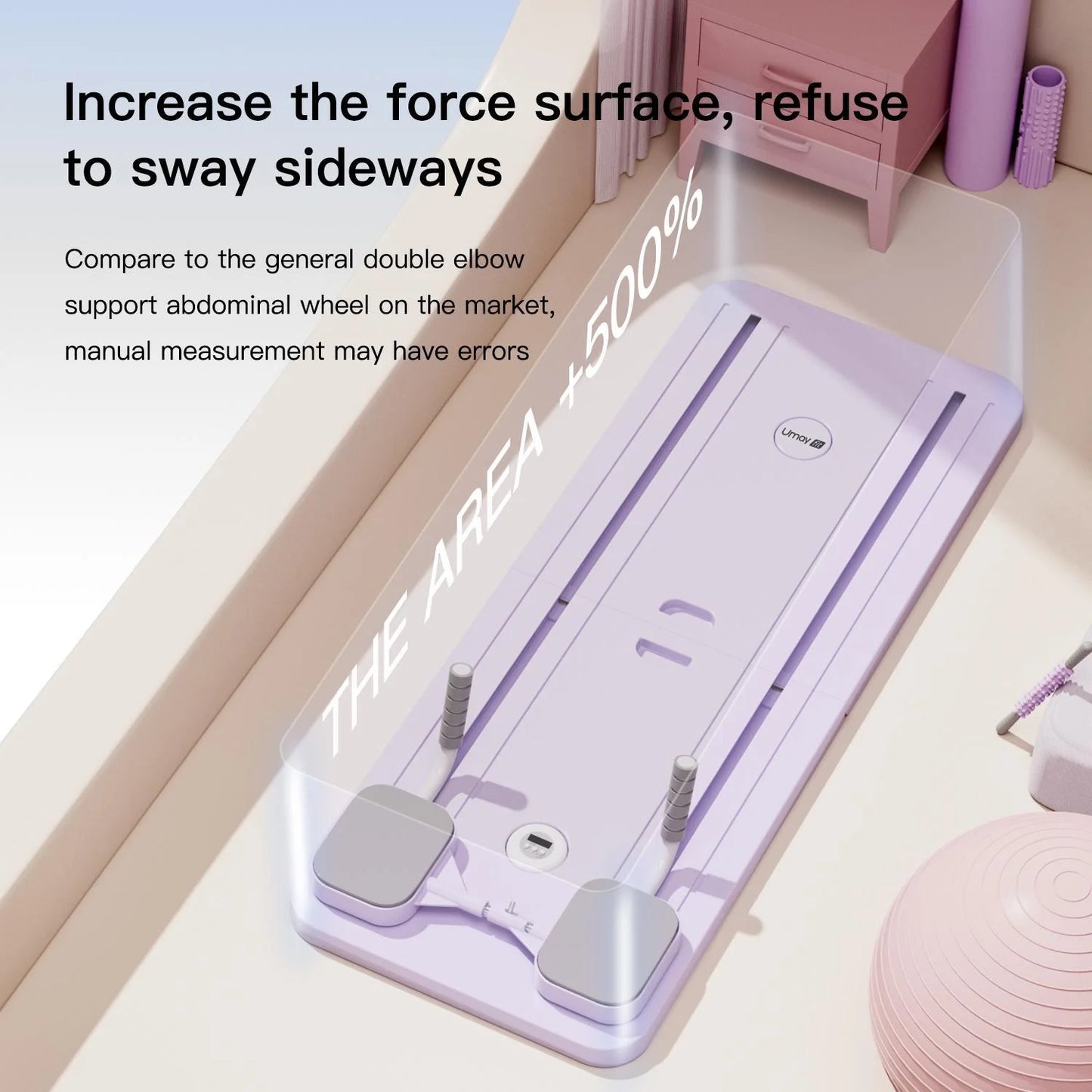 Umay Multifunctional Pilates Board With Timer Foldable Abdominal Trainer