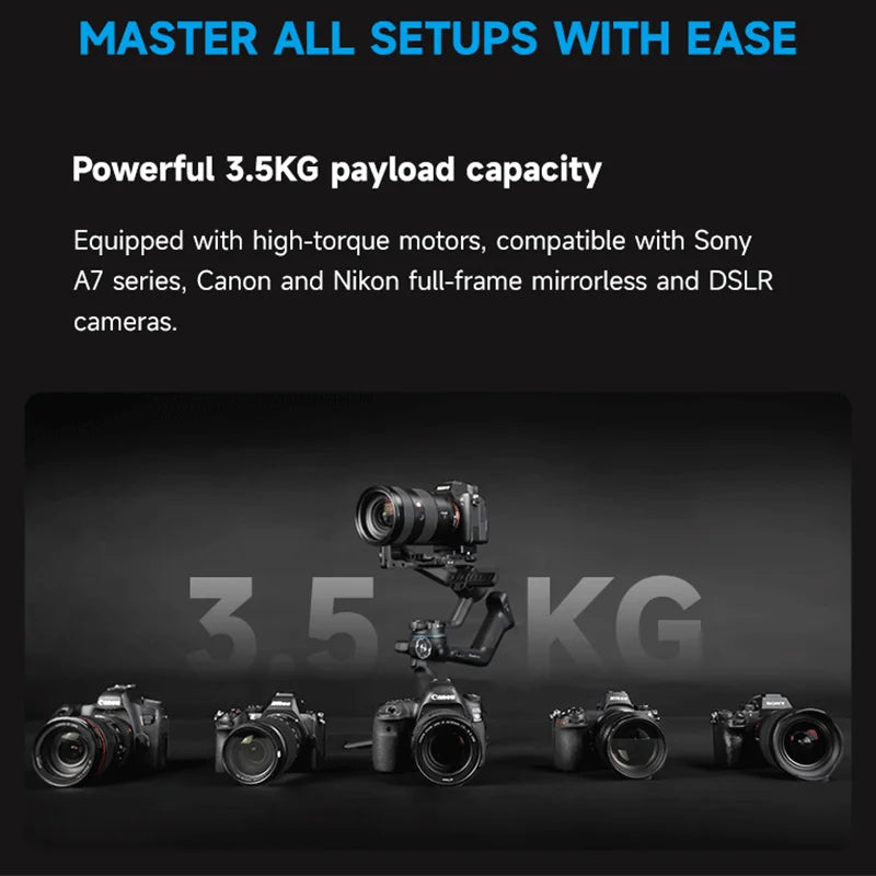 FeiyuTech SCORP C2 3-Axis Camera Gimbal With AI Tracking