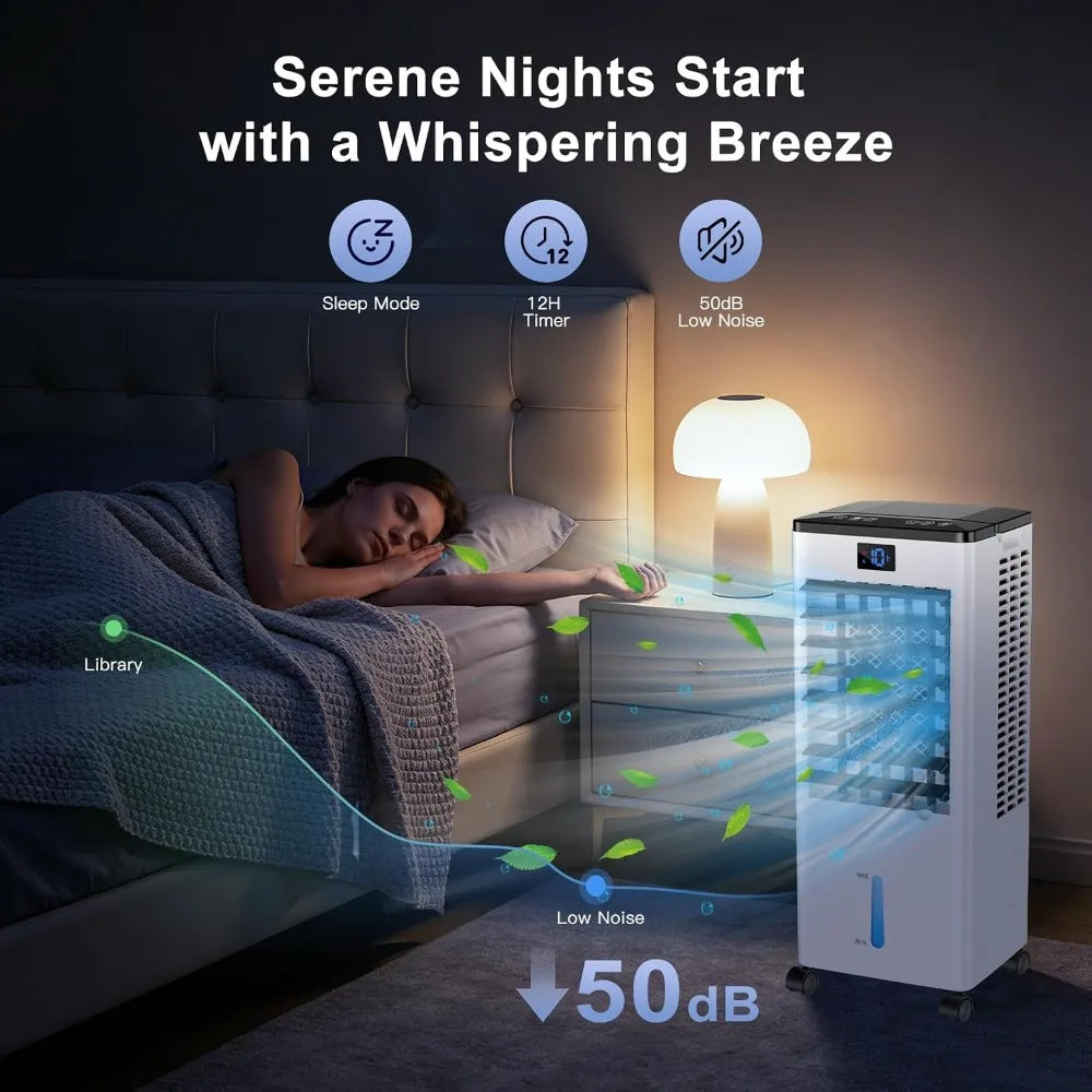 3in1 Evaporative Cooler With Humidifier Portable Air Conditioner Home Bedroom