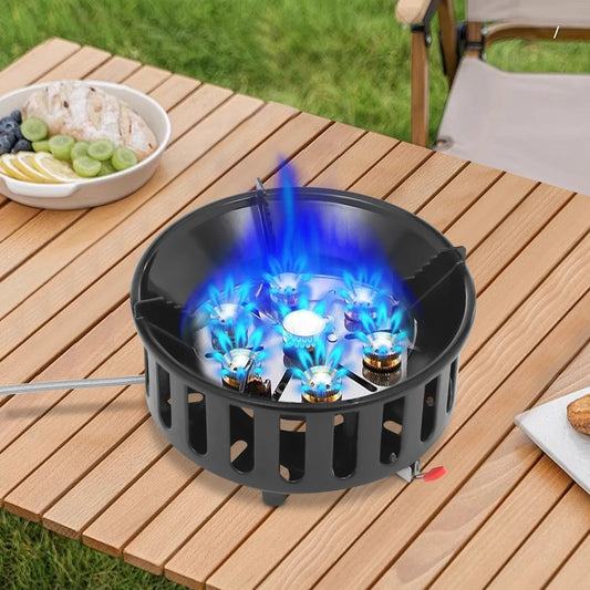21000W Portable Butane Propane Camping Stove With 2 Adapters