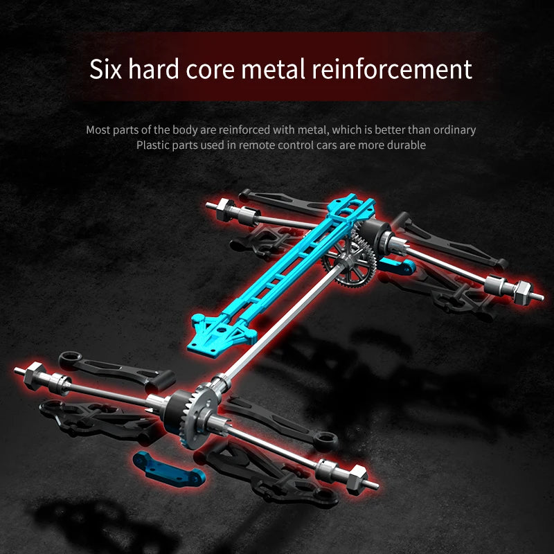 WLtoys 1 16 4WD Brushless RC Car High Speed 70KMH Off Road Climbing Toy For RC Enthusiasts