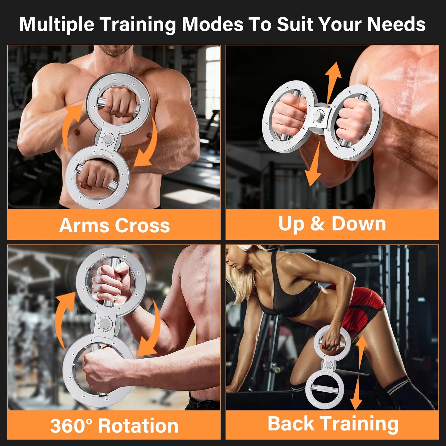 Multifunctional Grip Strength Trainer Adjustable Forearm Exerciser
