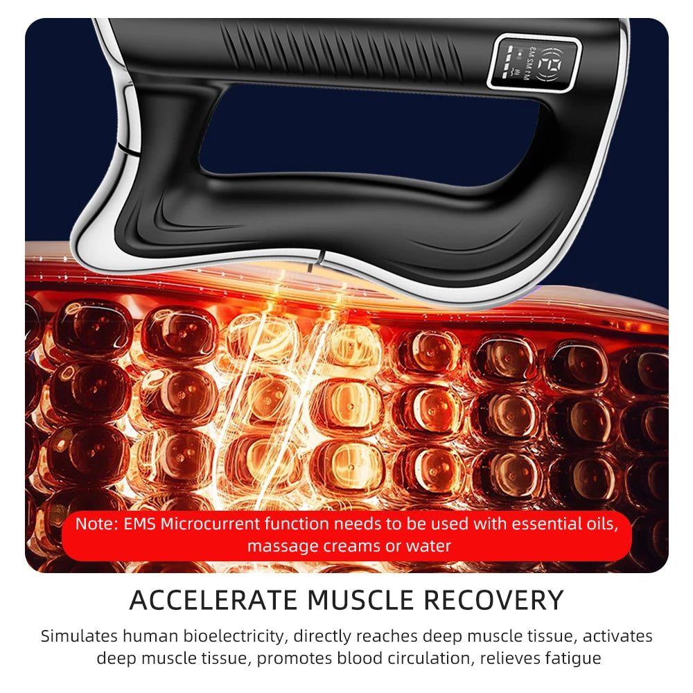 Foreverlily Electric Fascia Knife Massager High Frequency Vibration Scraper