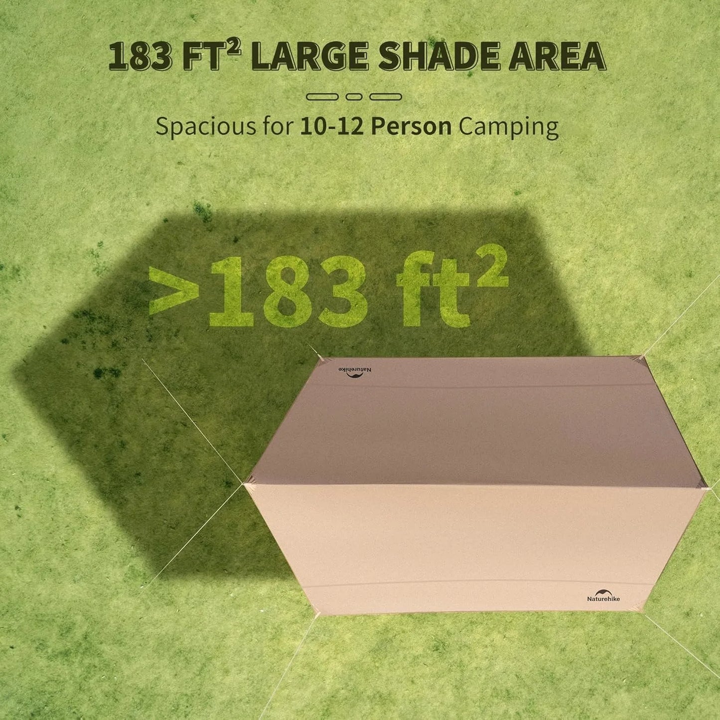Naturehike Waterproof Canopy Sun Shelter for Camping