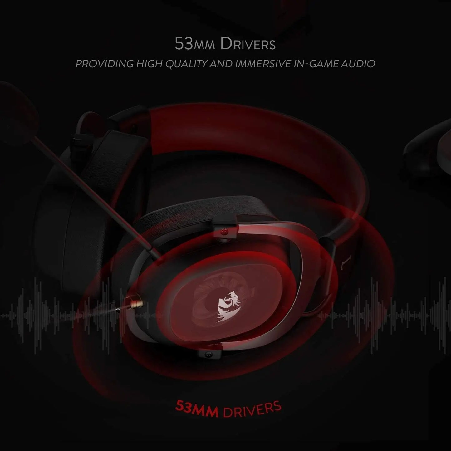 Redragon H510 Zeus Gaming Headset 7.1 Surround Sound Detachable Mic