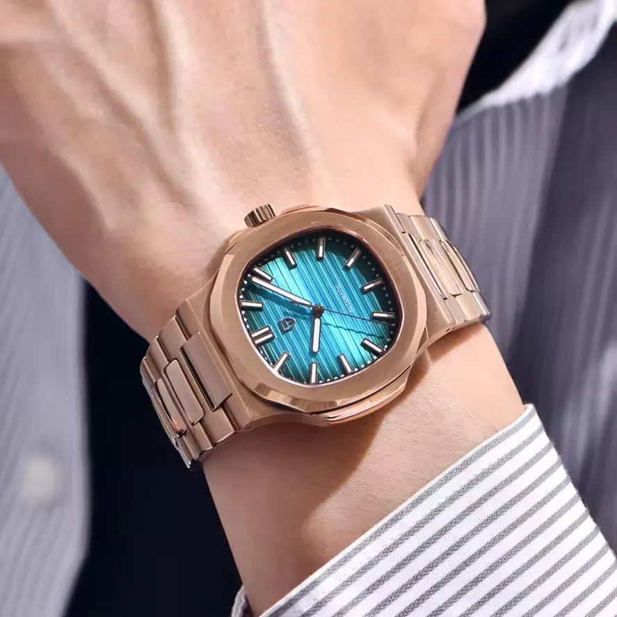 PAGANI DESIGN New Sporty Elegance Mechanical Watch Stainless Steel Luminous Man Watch Sapphire Seagull ST16 Movt Men's Watches