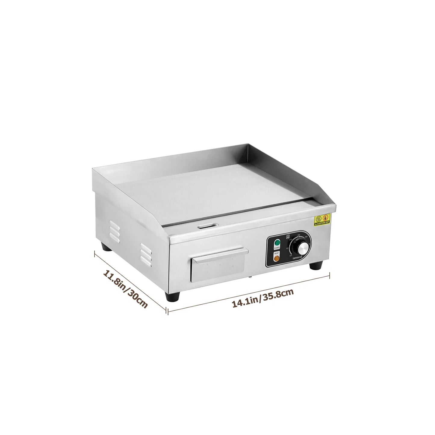 HiMISS Electric Griddle With Adjustable Temperature 122 to 572F