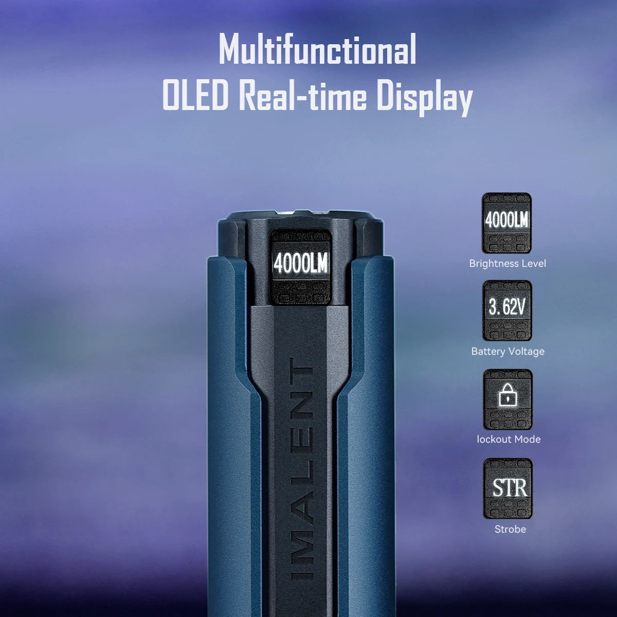 Imalent LD70 Mini Rechargeable Flashlight 4000LM Camping Outdoors