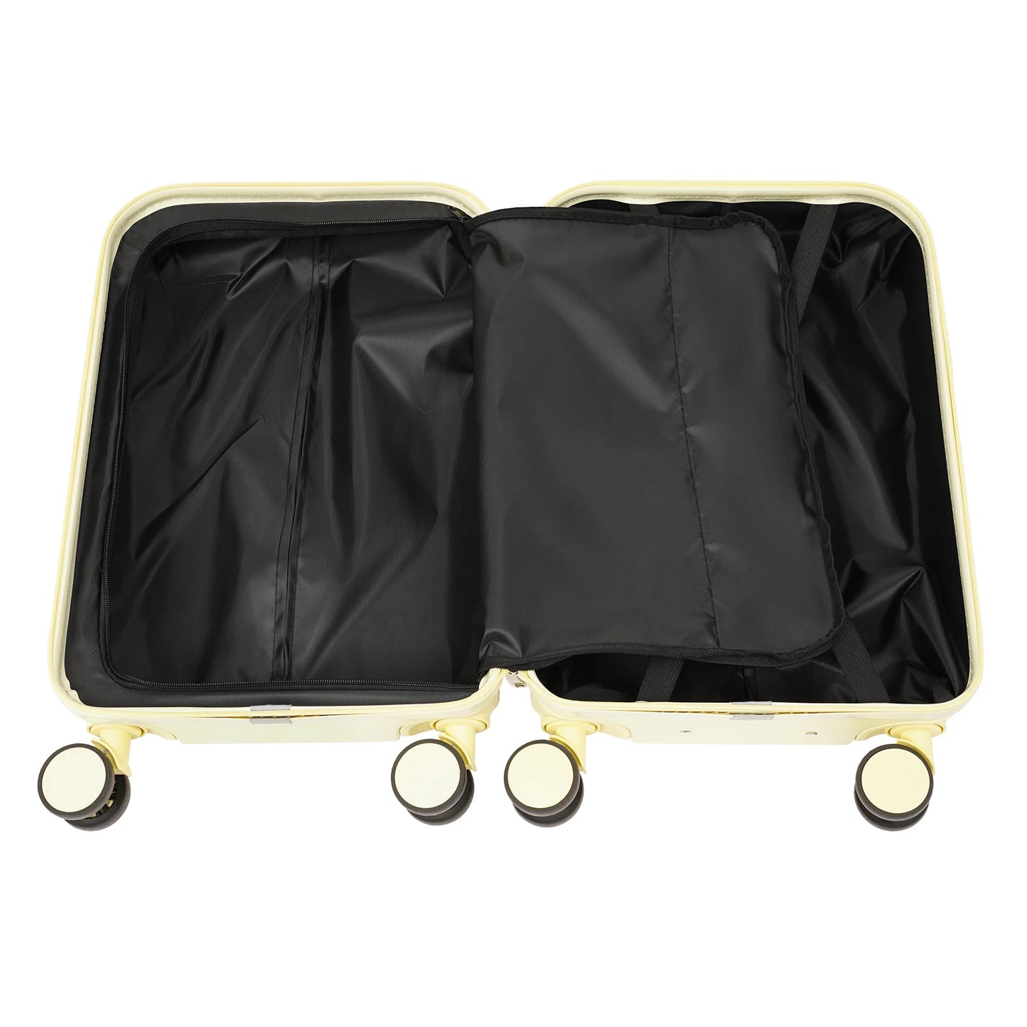 Abs Rolling Luggage With Spinner Casters And Telescopic Handle