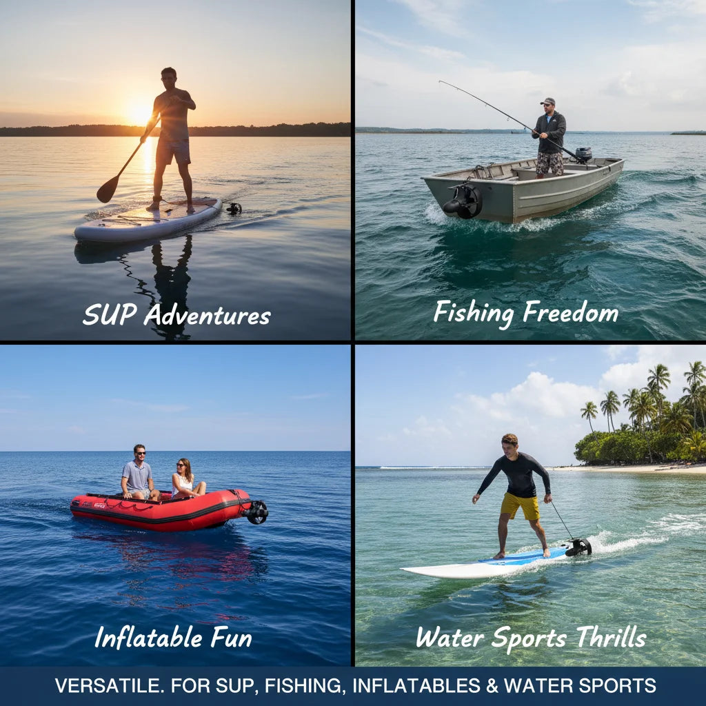 Underwater Thruster For SUP Paddleboard 288W 440lbs Thrust Powerful Portable Motor For Men