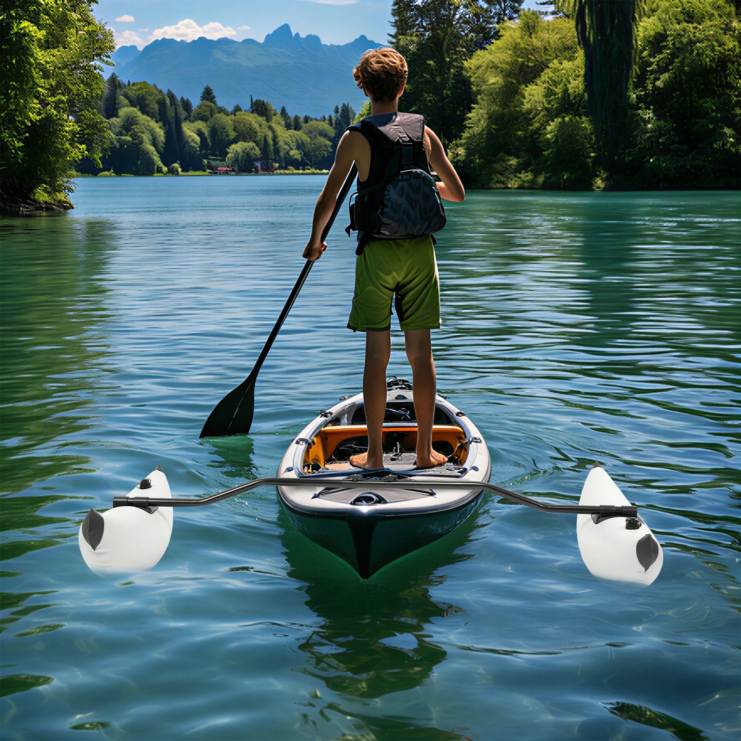 Kayak Outrigger Stabilizer Kit Anglers Seeking Stability