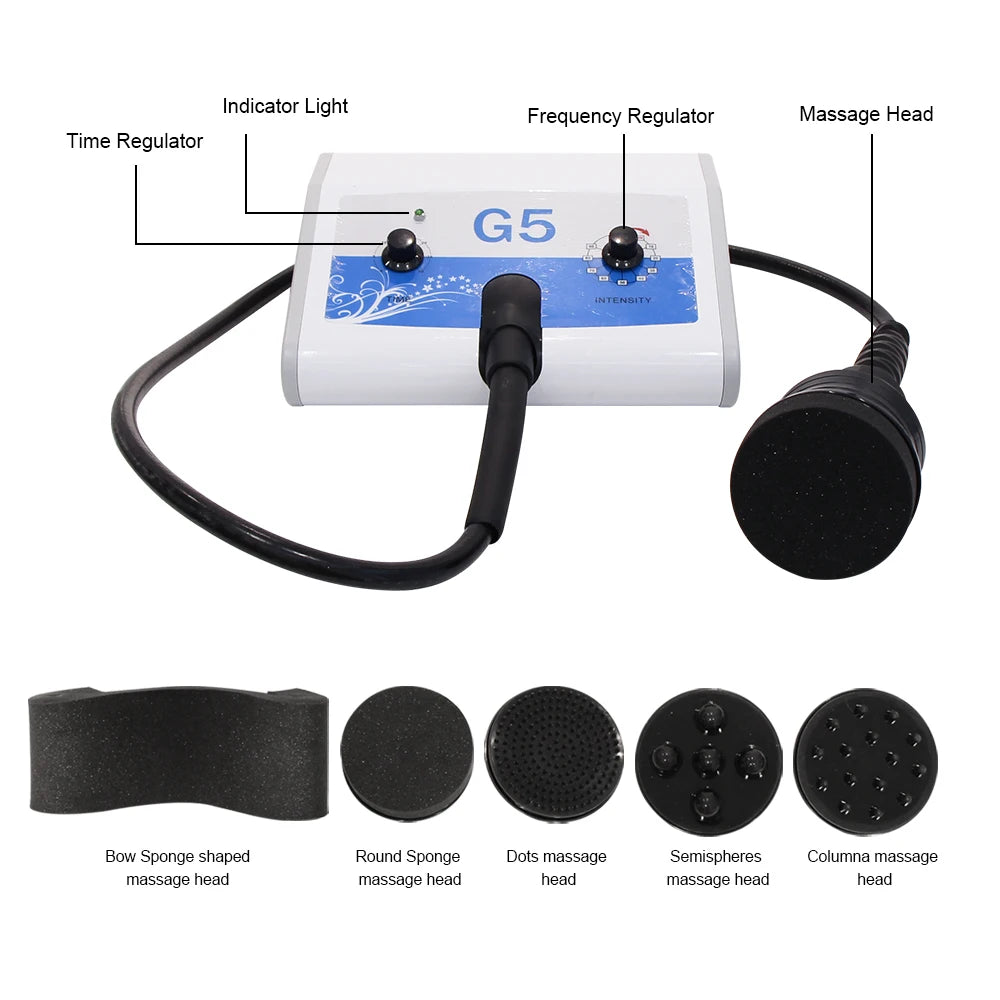 AOKO G5 Vibrating Massage Machine With 5 Heads For Body