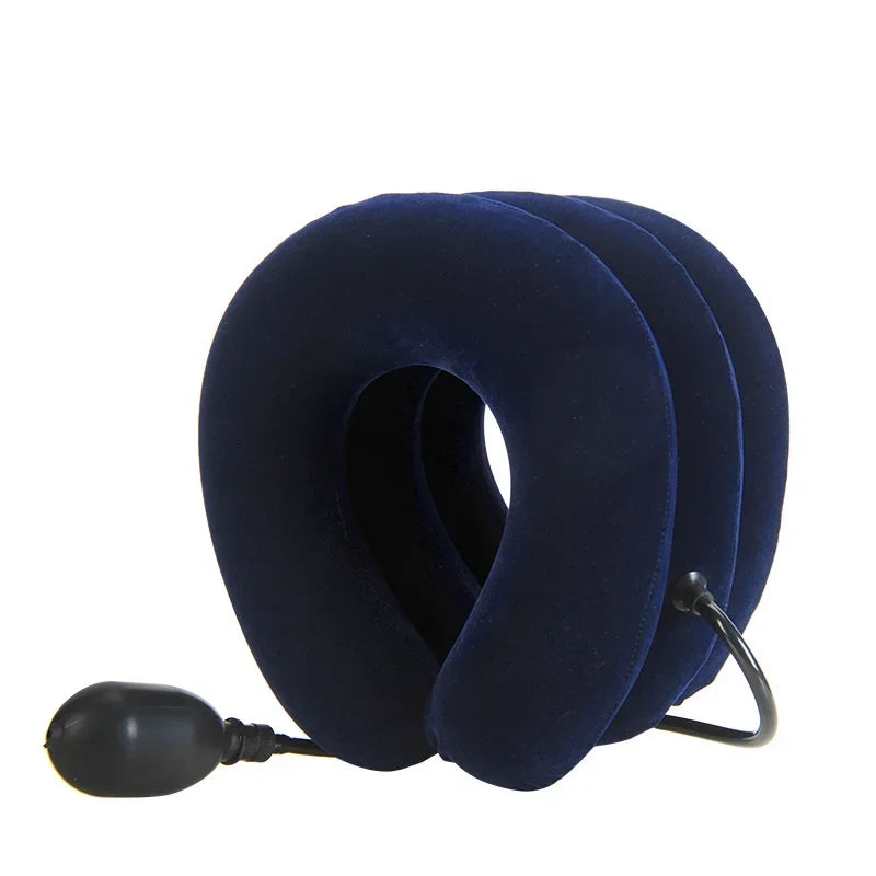 Adjustable Inflatable Neck Pillow Ergonomic Travel Comfort