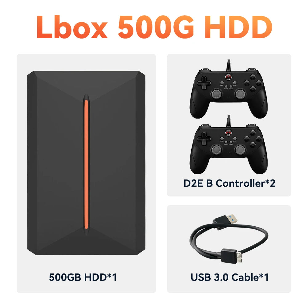 JMachen Launchbox 500GB Gaming Emulator For PS4 Switch PS3 PS2 Wii U