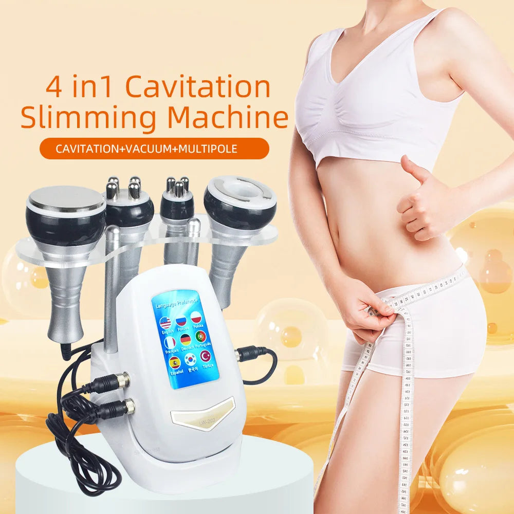 Missheart 4 in 1 Vacuum Therapy Cavitation RF Slimming Machine