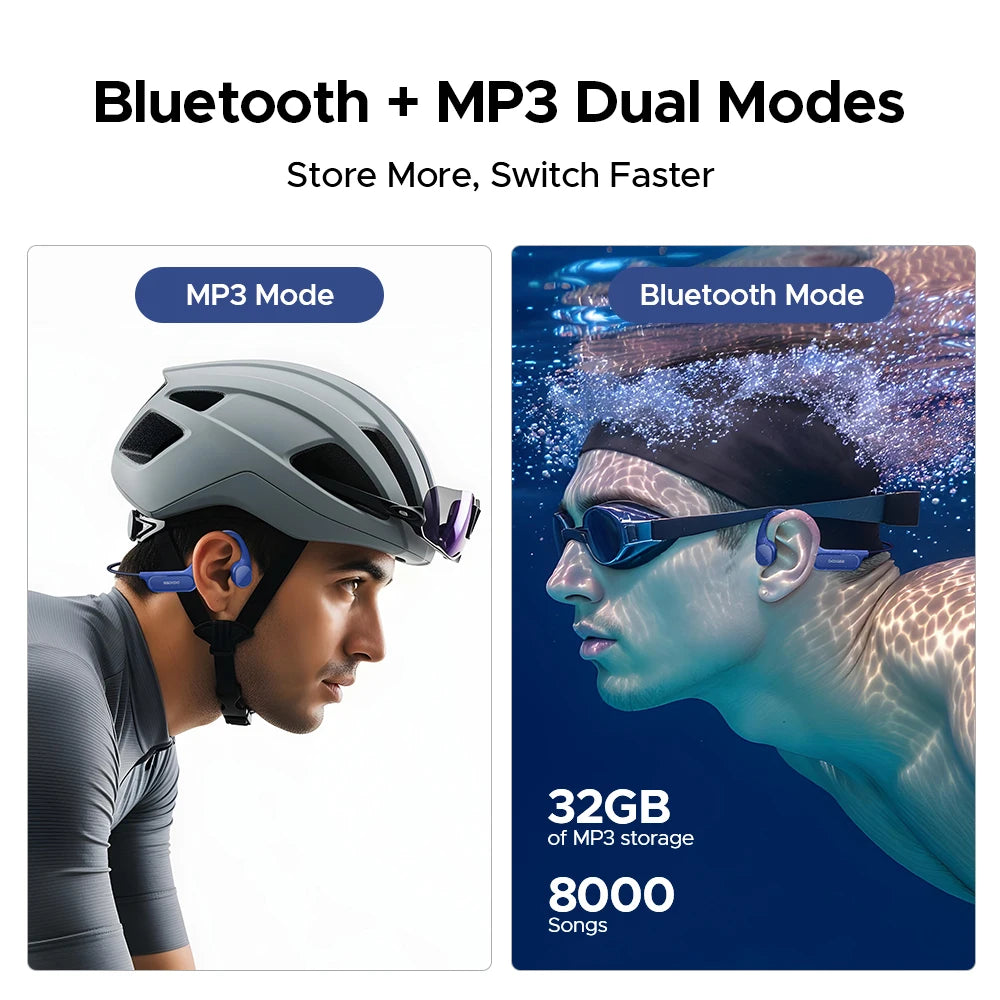 DOOGEE BoneBeat Swim Lite Bone Conduction Headphones Bluetooth Waterproof
