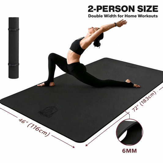 HAPBEAR TPE Double Sided Non Slip Yoga Exercise Mat