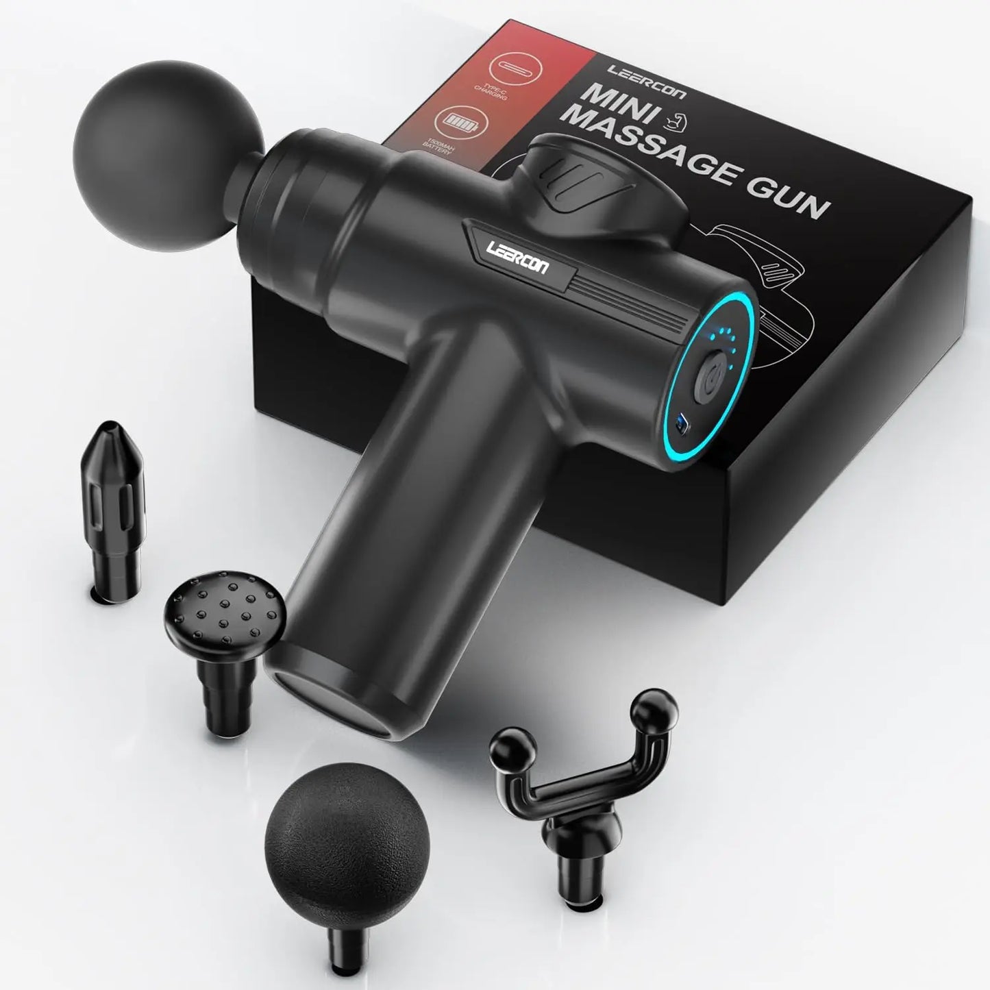 Leercon Portable Massage Gun Deep Tissue Body Fascial Massager