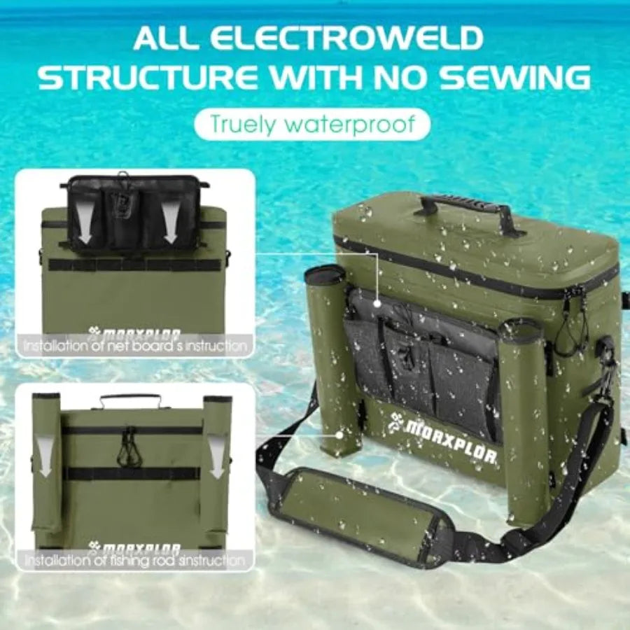 Kayak Cooler Bag Waterproof Portable Ice Chest For Kayakers Beach Travel And Outdoor Adventures